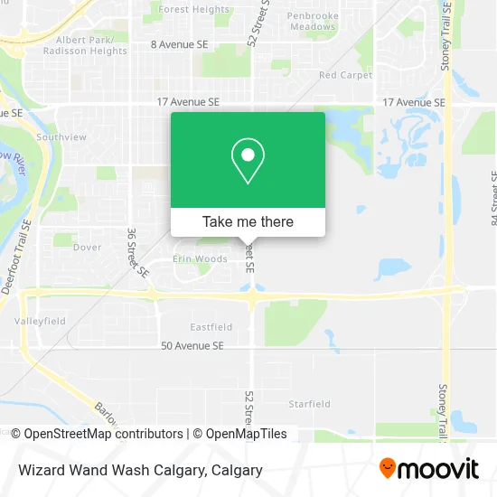 Wizard Wand Wash Calgary map