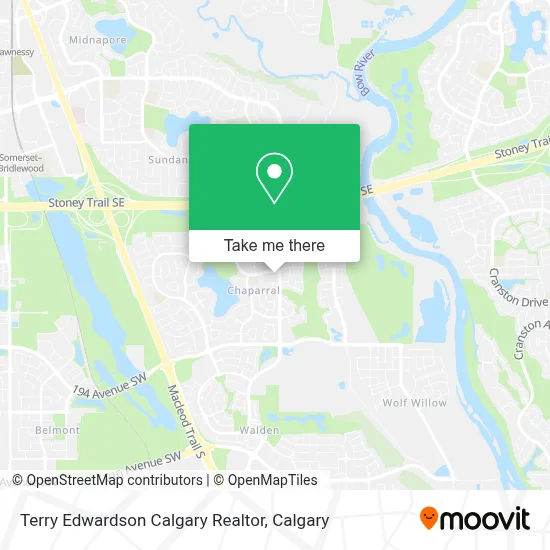 Terry Edwardson Calgary Realtor map