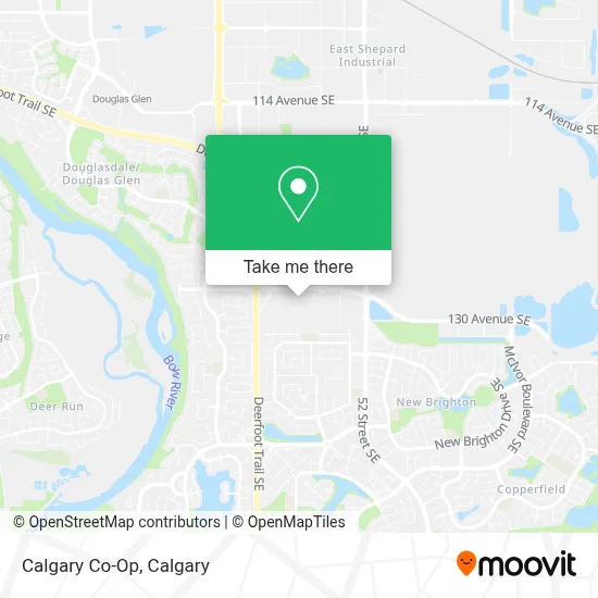 Calgary Co-Op map