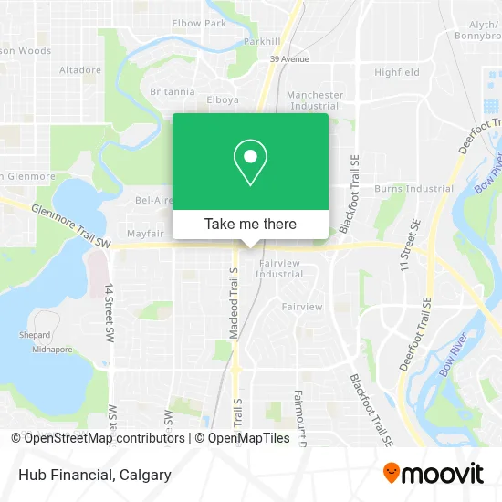 Hub Financial map