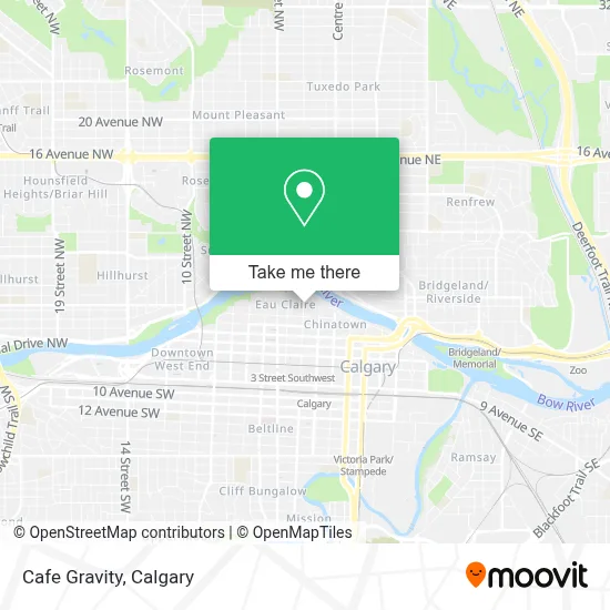 Cafe Gravity map