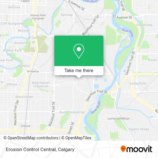 Erosion Control Central map