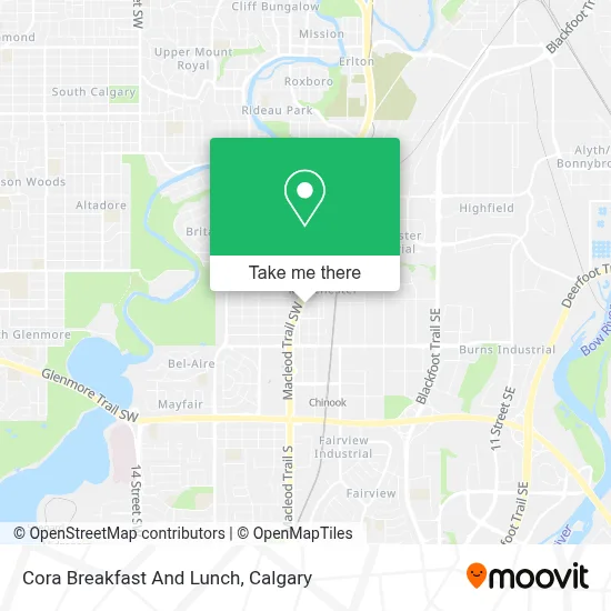 Cora Breakfast And Lunch map