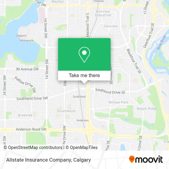 Allstate Insurance Company map