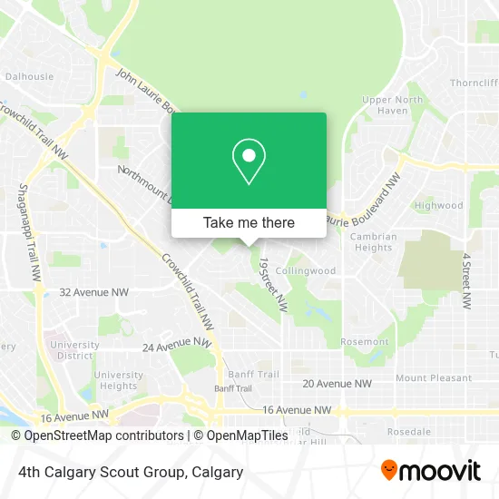 4th Calgary Scout Group map