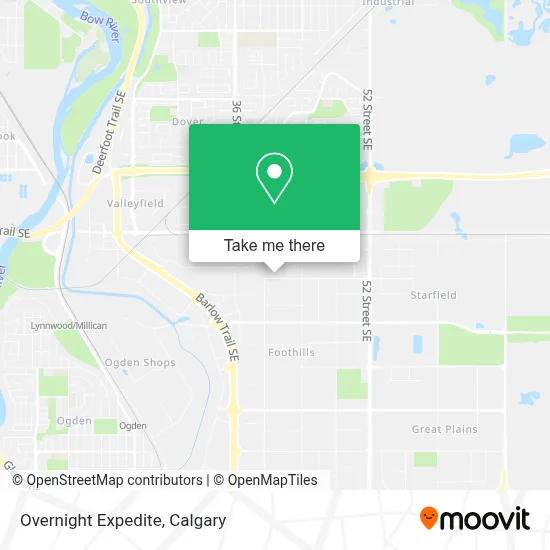 Overnight Expedite map
