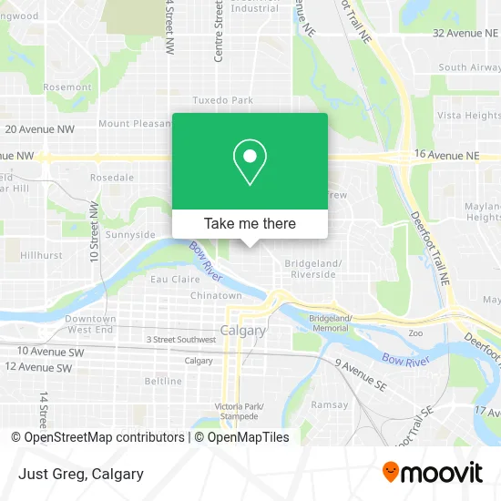Just Greg map