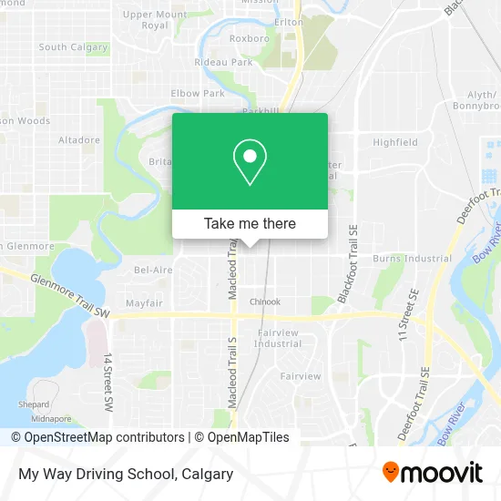 My Way Driving School map