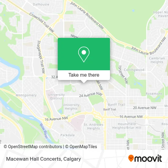 Macewan Hall Concerts map