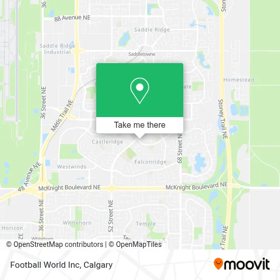 Football World Inc map