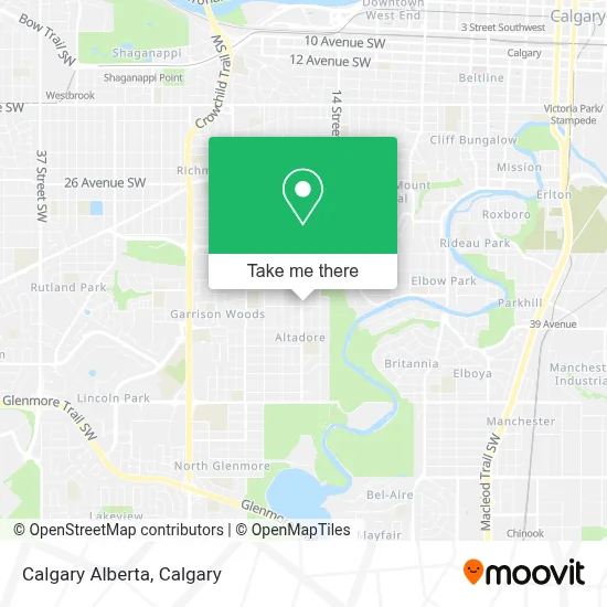 Calgary Alberta map