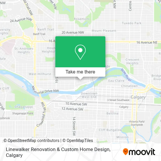 Linewalker Renovation & Custom Home Design map