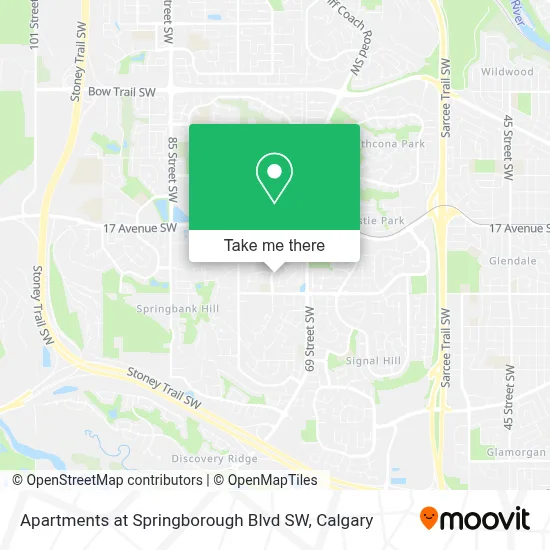 Apartments at Springborough Blvd SW map