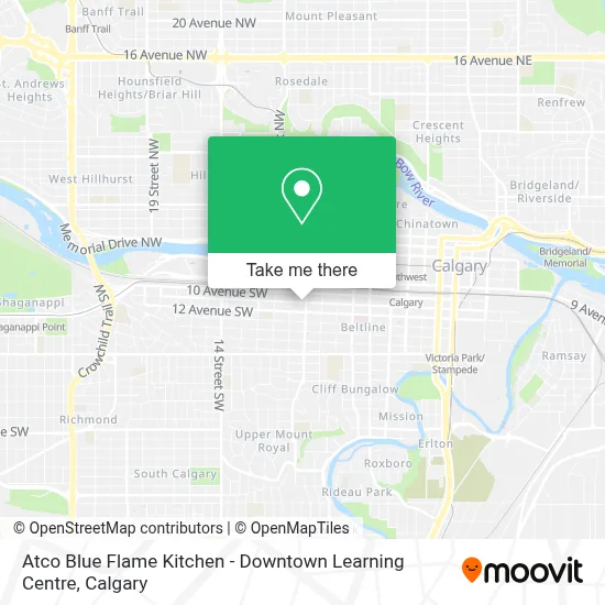 Atco Blue Flame Kitchen - Downtown Learning Centre map