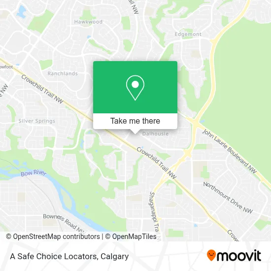A Safe Choice Locators map