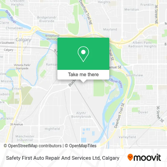 Safety First Auto Repair And Services Ltd map