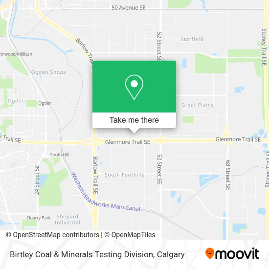 Birtley Coal & Minerals Testing Division map
