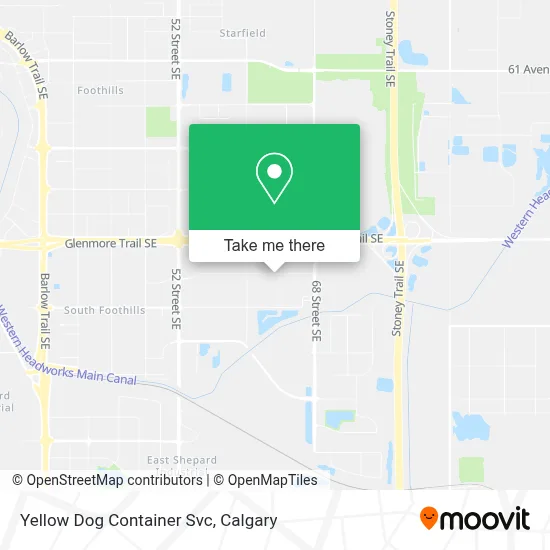 Yellow Dog Container Svc map
