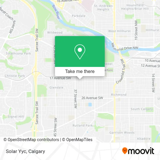 Solar Yyc map