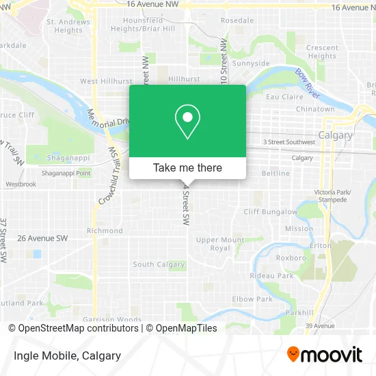 Ingle Mobile map