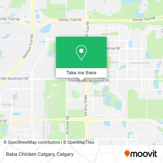 Baba Chicken Calgary map