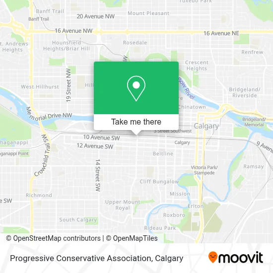 Progressive Conservative Association map