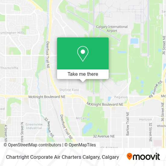 Chartright Corporate Air Charters Calgary map