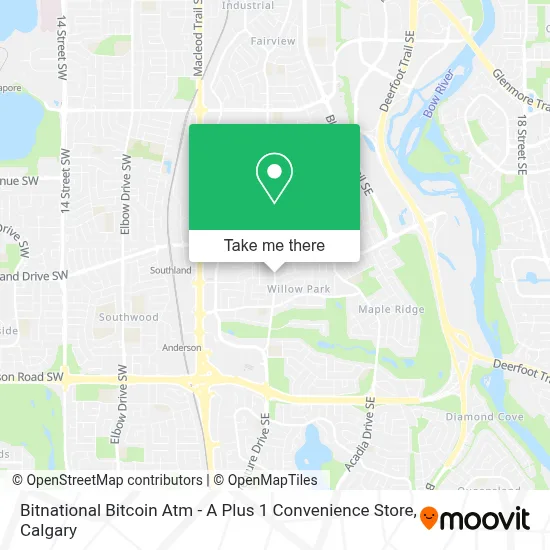Bitnational Bitcoin Atm - A Plus 1 Convenience Store map