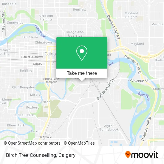 Birch Tree Counselling map