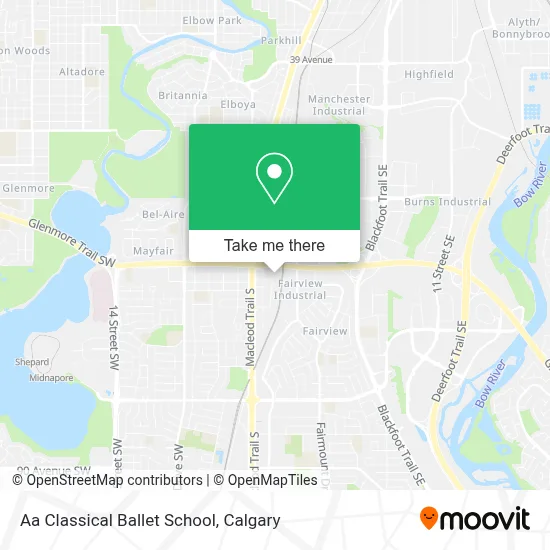 Aa Classical Ballet School map