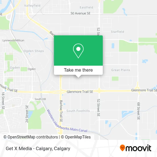 Get X Media - Calgary map