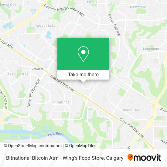 Bitnational Bitcoin Atm - Wing's Food Store map