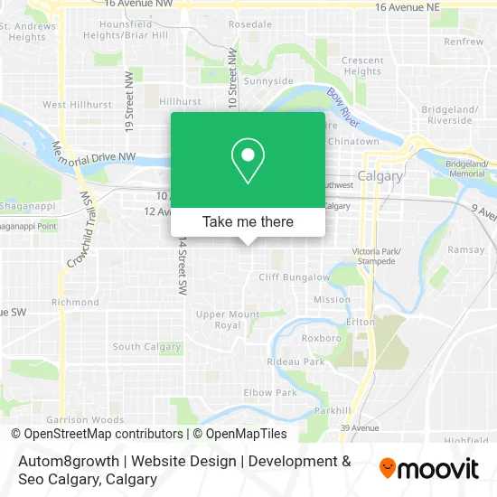 Autom8growth | Website Design | Development & Seo Calgary map