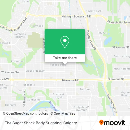 The Sugar Shack Body Sugaring map