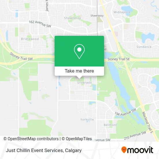 Just Chillin Event Services map