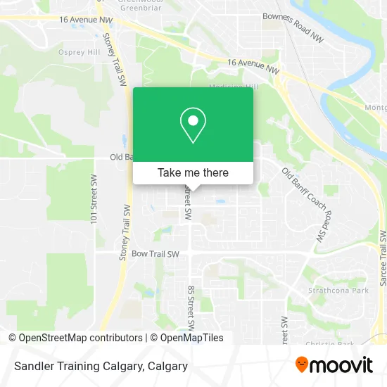 Sandler Training Calgary map