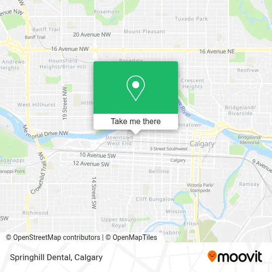 Springhill Dental map