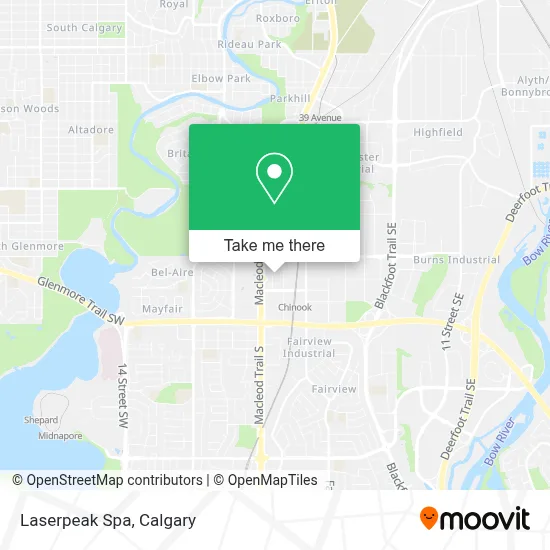 Laserpeak Spa map