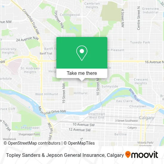 Topley Sanders & Jepson General Insurance map
