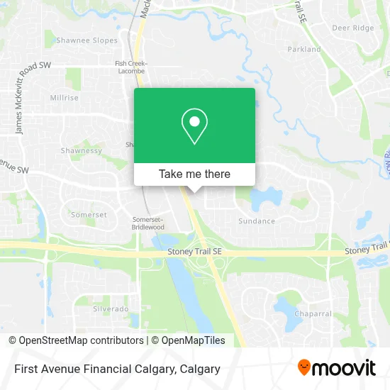 First Avenue Financial Calgary map