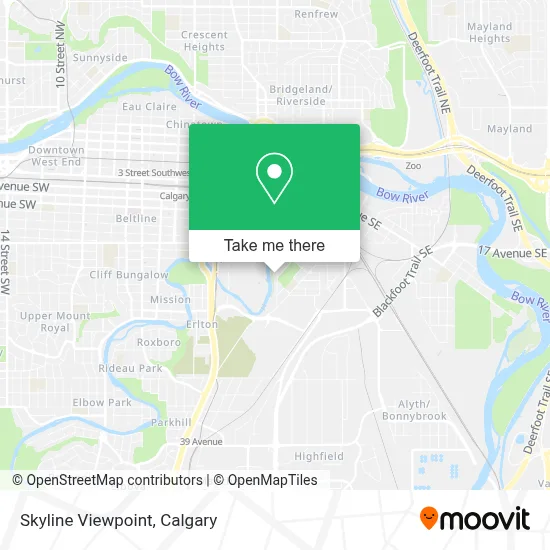 Skyline Viewpoint map