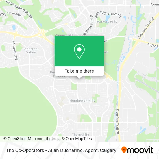 The Co-Operators - Allan Ducharme, Agent map