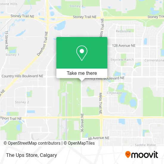 The Ups Store map