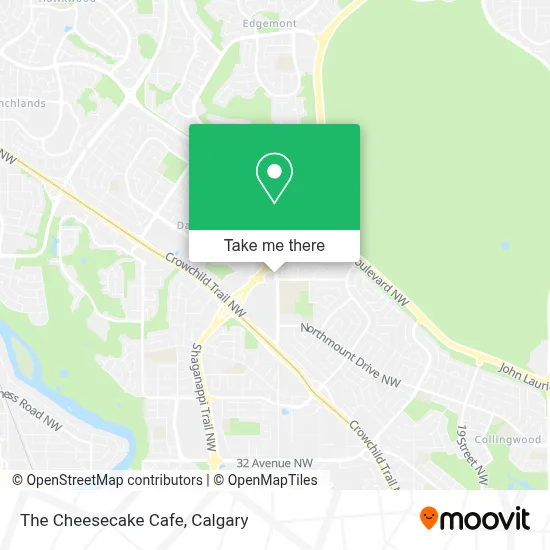 The Cheesecake Cafe map