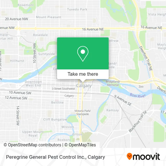 Peregrine General Pest Control Inc. map