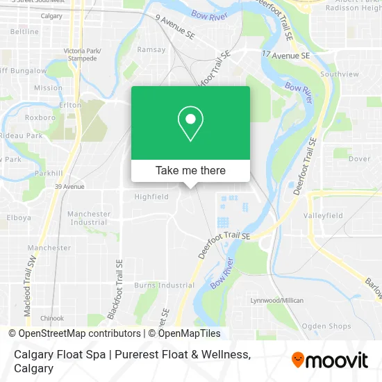 Calgary Float Spa | Purerest Float & Wellness map