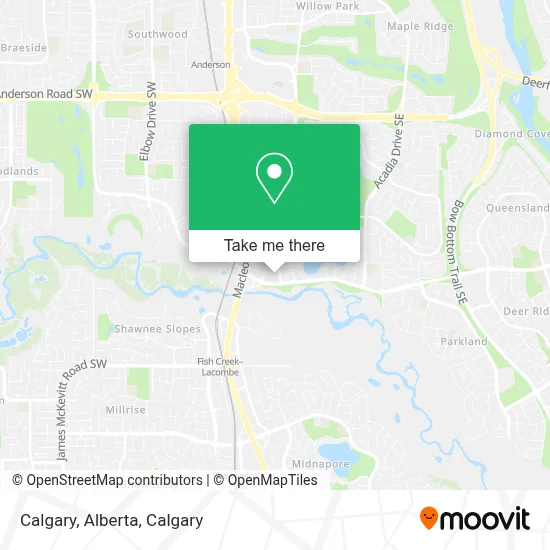 Calgary, Alberta map