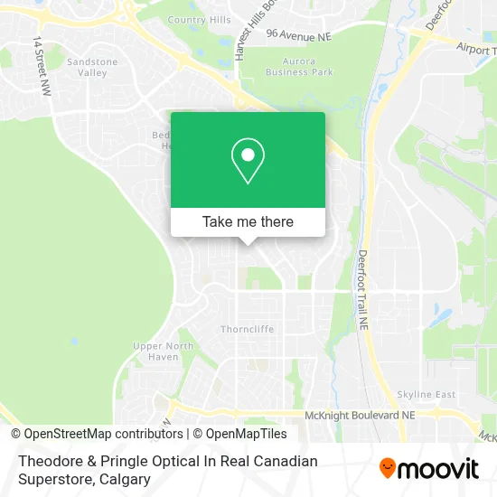 Theodore & Pringle Optical In Real Canadian Superstore map