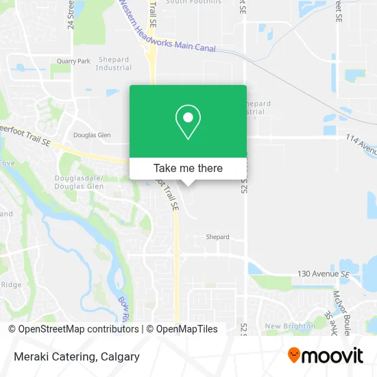 Meraki Catering map
