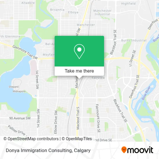 Donya Immigration Consulting map